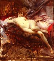 Giovanni Boldini - Reclining Nude